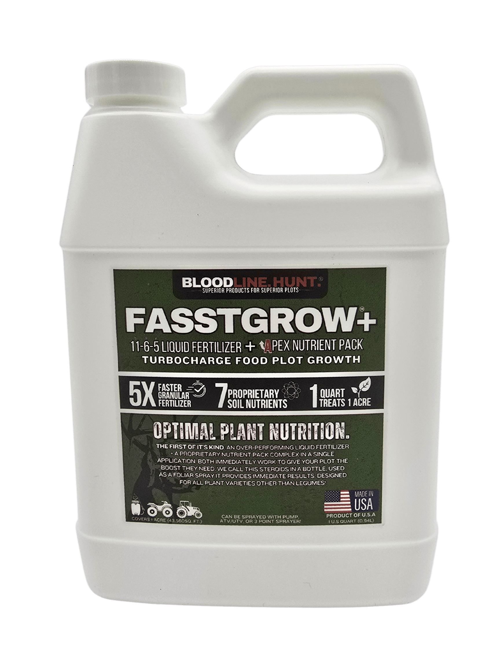 FASSTGROW+ Liquid Fertilizer (1 Acre) - Bloodline Hunt Outdoors