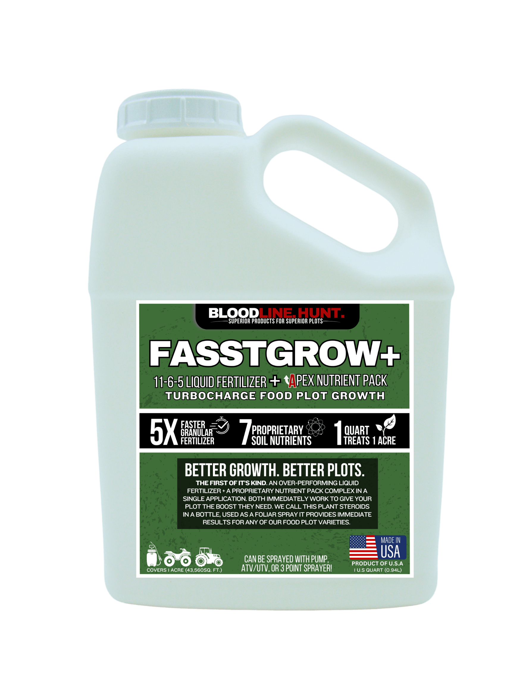 FASSTGROW+ Liquid Fertilizer (1 Acre) - Bloodline Hunt Outdoors